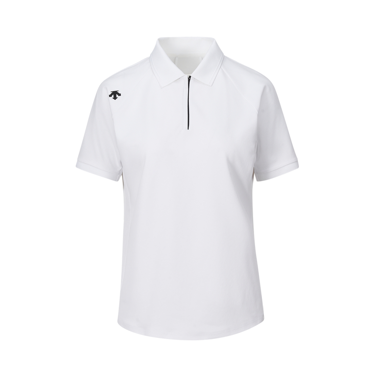 

Женская поло с коротким рукавом Training Series DESCENTE, ярко-белый