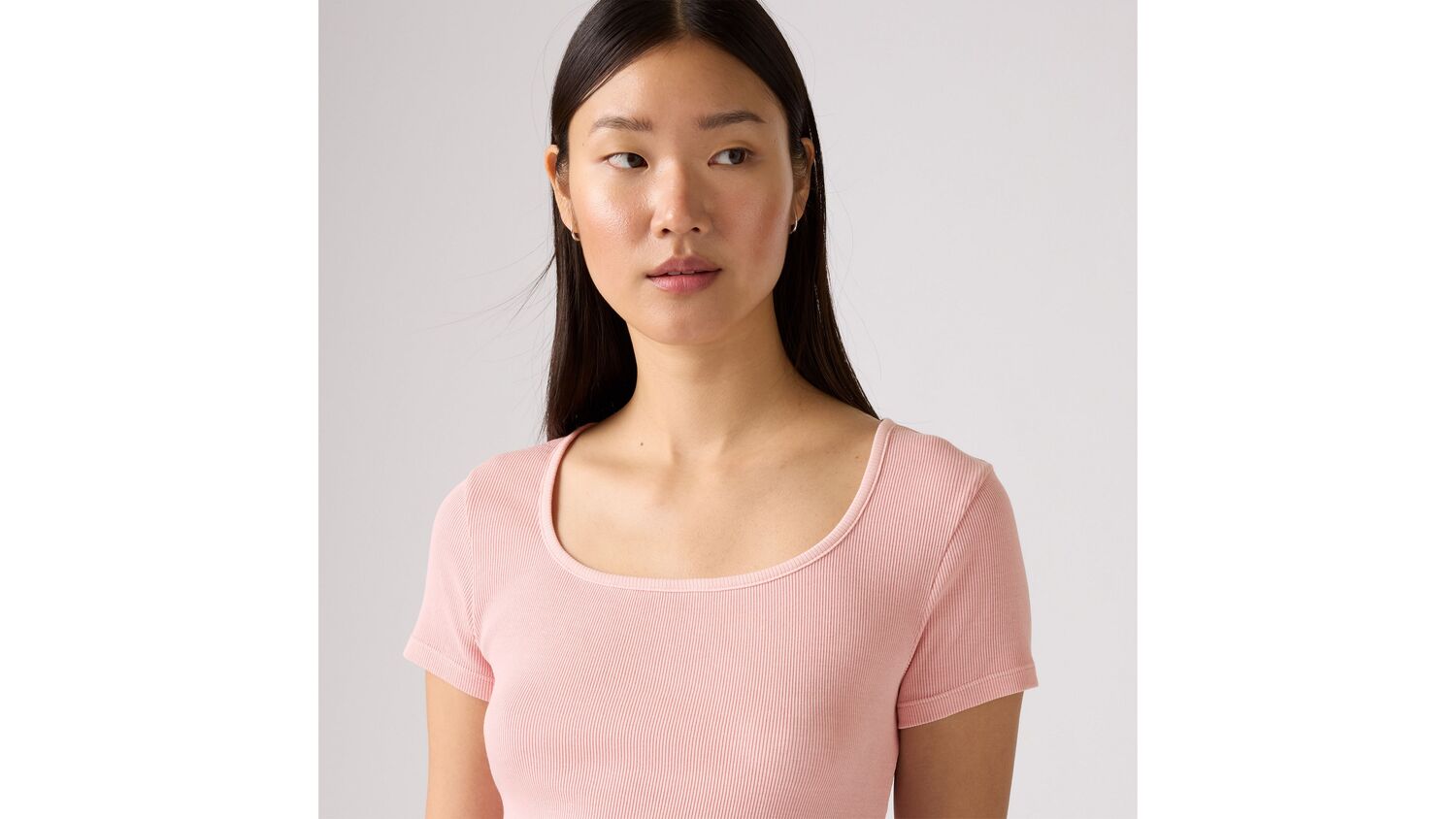 Футболка Essential с квадратным вырезом Levi's, Peachskin - Pink — фото 4