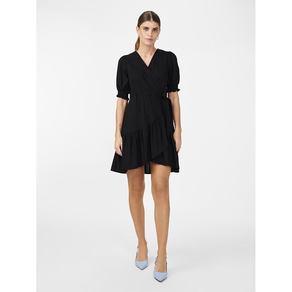 

Платье Yas Flaxy Short Sleeve Short, черный