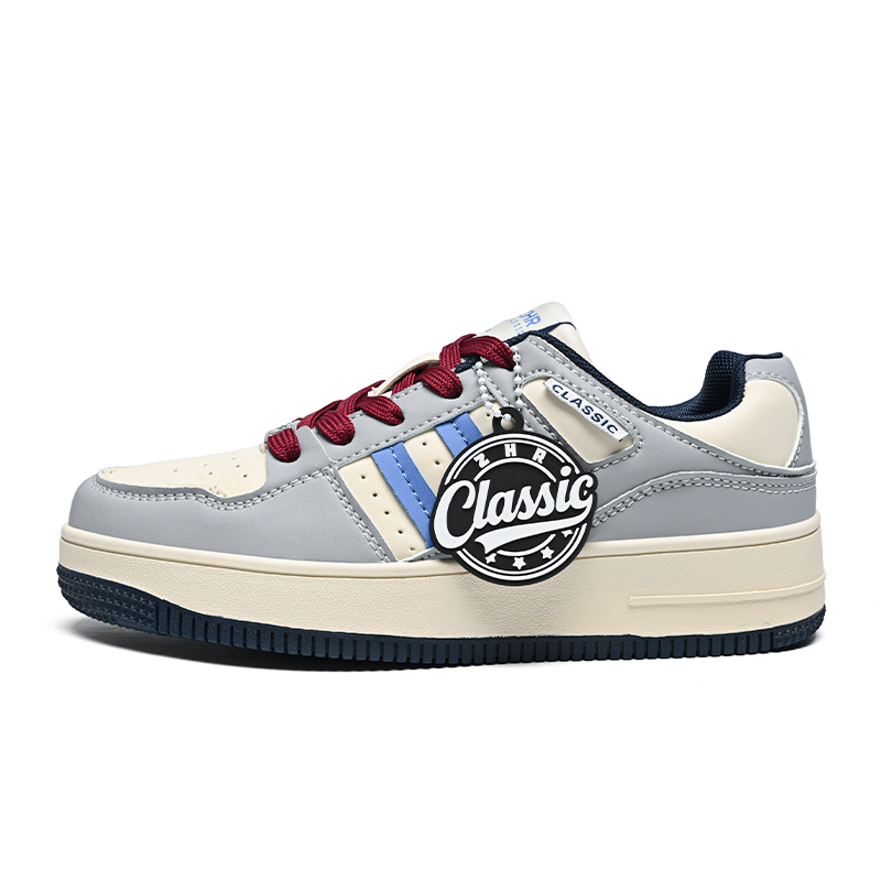 

Износостойкие легкие дышащие увеличивающие рост низкие скейтбордские кроссовки Unisex ZHR, бежевый синий[upgraded glacier box included]