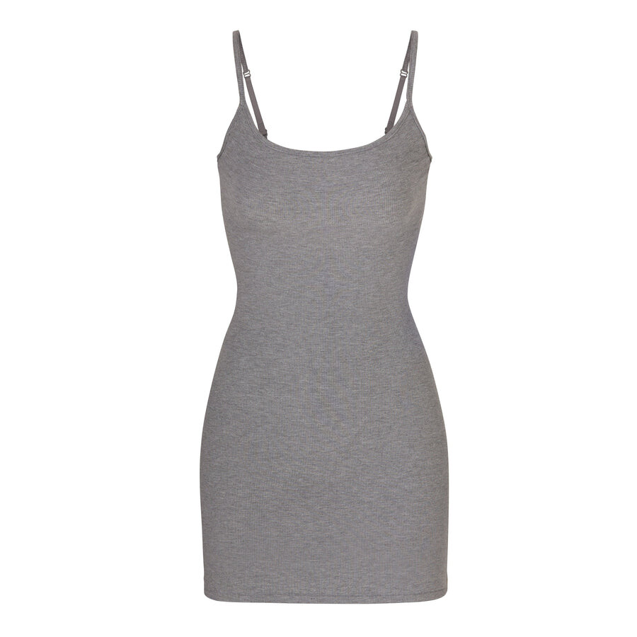 

Платье-комбинация SKIMS Soft Lounge, цвет Heather Grey