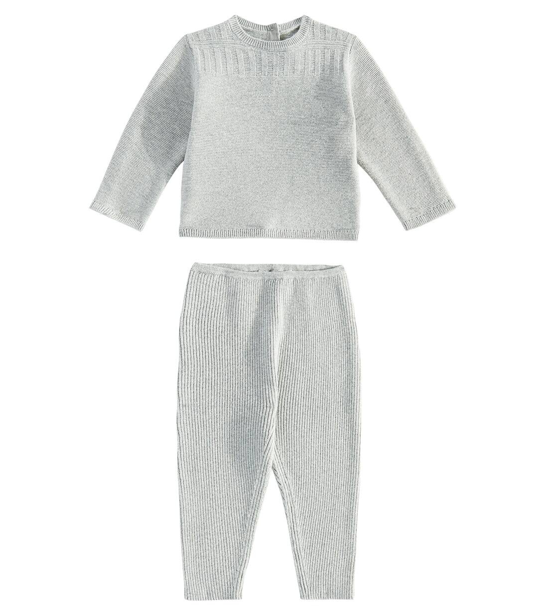 

Комплект из свитера и брюк Baby Gavin Bonpoint, цвет dove grey