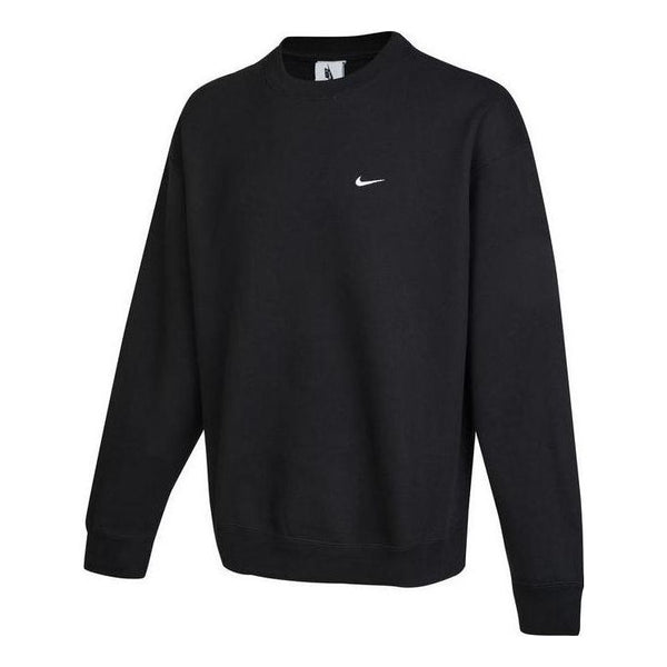 

Толстовка Nike Solo Swoosh Crewneck Sweatshirt 'Black', черный