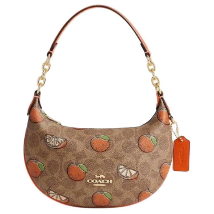 

COACH Сумка на плечо мини из кожи и ткани