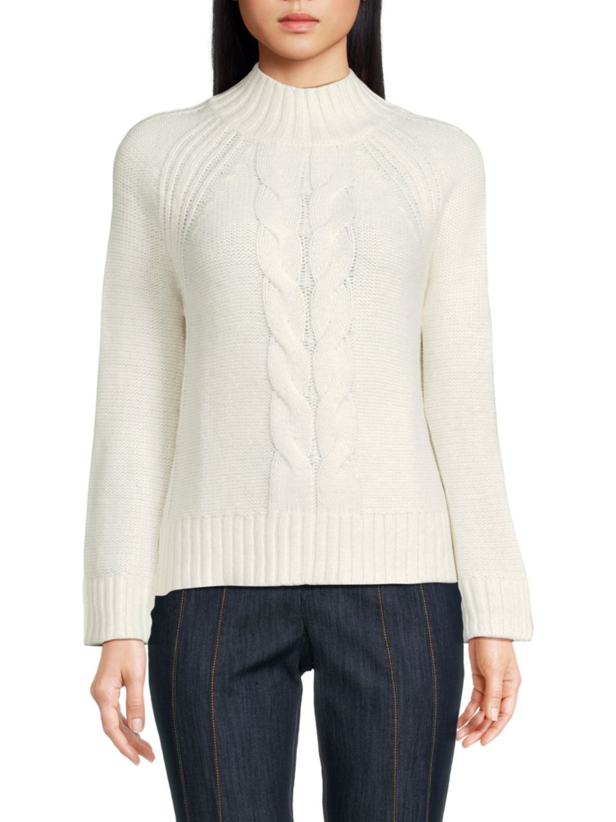 

Водолазка из толстой пряжи с косами Tommy Hilfiger, слоновая кость