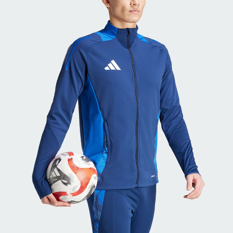 Куртка мужская Tiro 24, цвет морской волны Adidas, цвет Marine Blue — фото 4