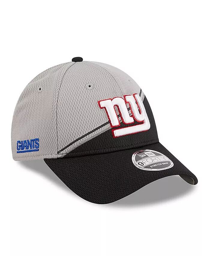 

Мужская серо-черная регулируемая кепка New York Giants 2023 Sideline 9FORTY New Era