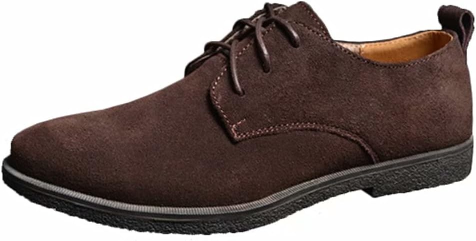 

Мужские замшевые оксфорды на плоской подошве с шнуровкой Beinfaith, Coffee