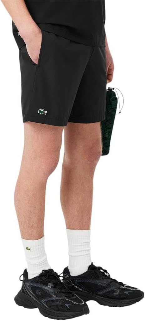 Мужские спортивные шорты Lacoste Ultra Dry с легкой эластичной тканью, Black — фото 2