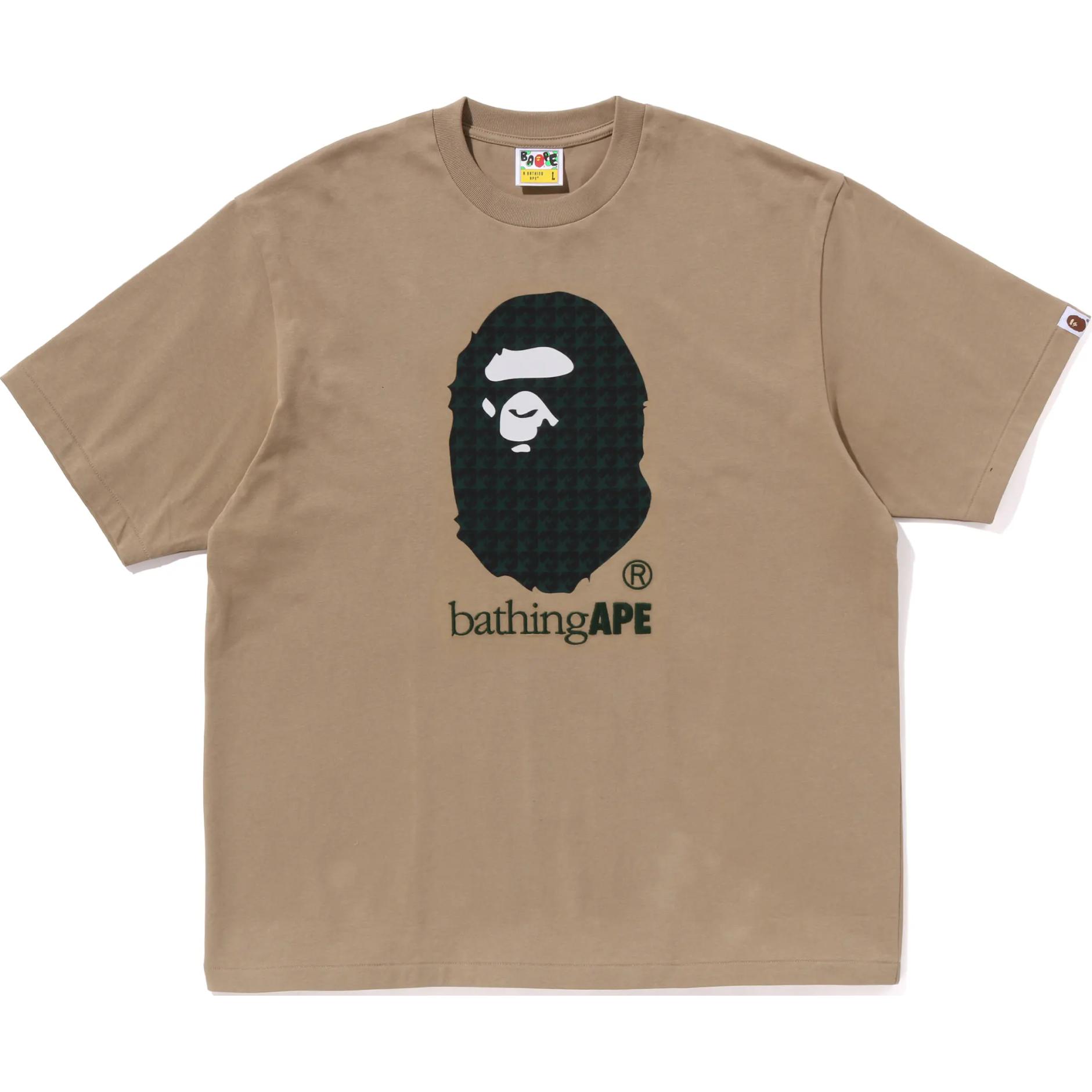 

Bape Sta Houndstooth Bathing Ape футболка Relaxed Fit A BATHING APE, бежевый
