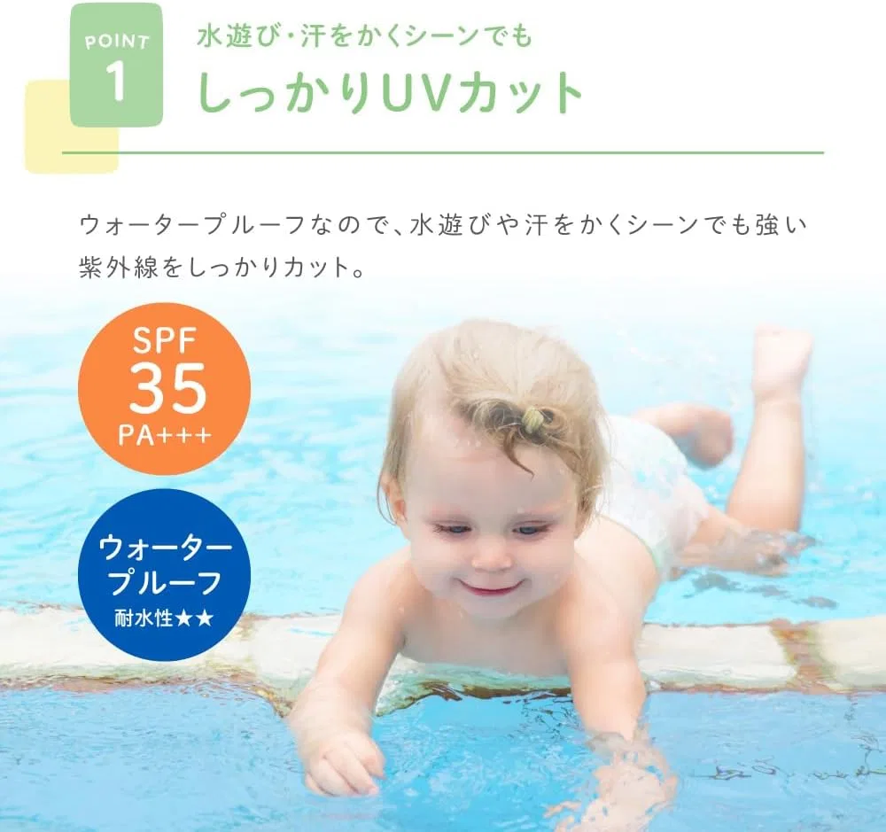 Солнцезащитный крем для детей Aloe Baby, SPF35 PA, 2 шт по 60 г, водостойкий Alobaby — фото 3