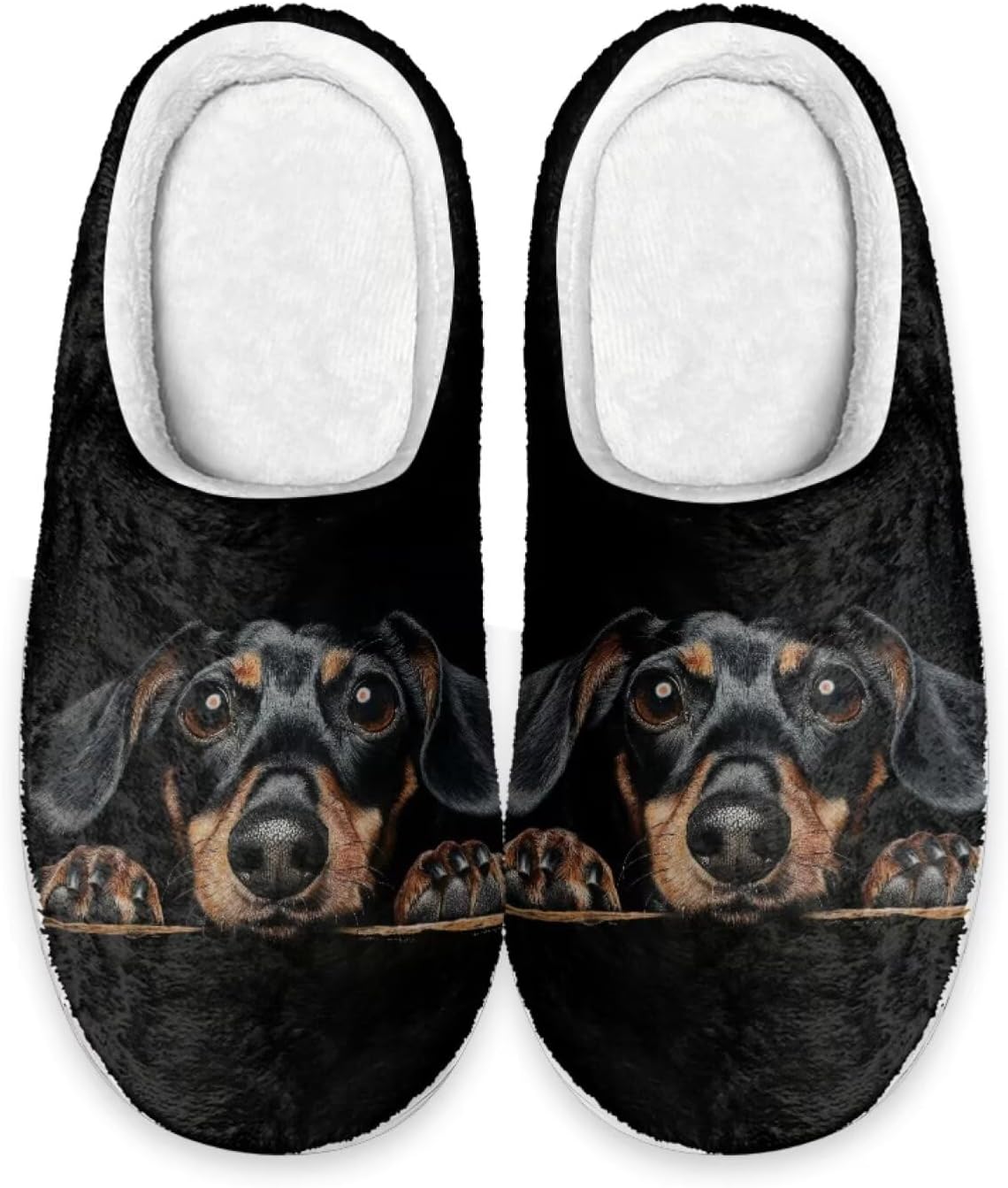 

Тапочки для дома Forchrinse с американским флагом для мужчин и женщин, мягкие и комфортные, теплые тапочки на осень и зиму, легкие, на скользящей подошве, Dachshund