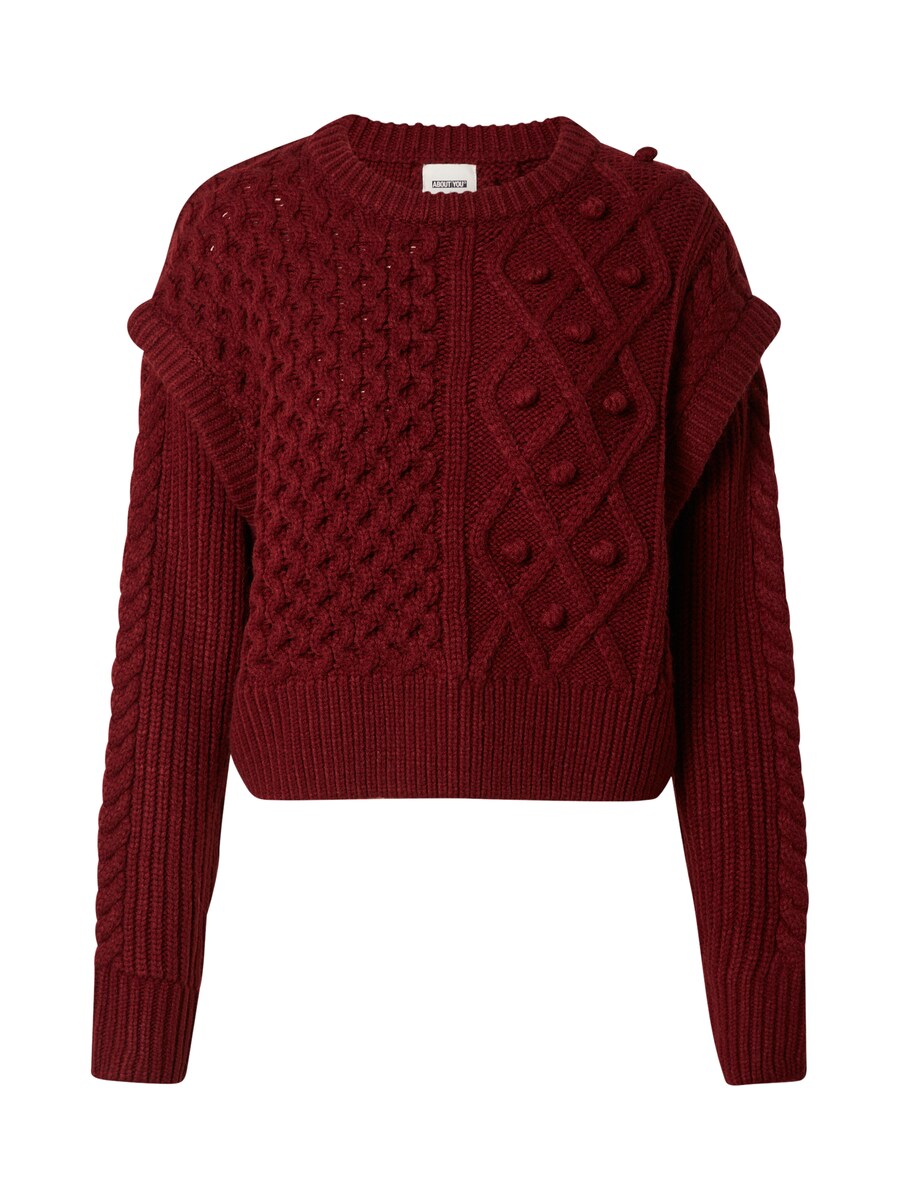 

Свитер ABOUT YOU x Laura Giurcanu Melanie, цвет Dark red