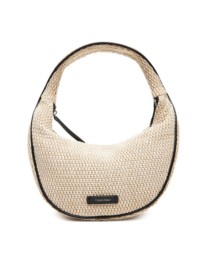 

Сумка Pinched Raffia Medium Shoulder B LV04F3079G Calvin Klein, бежевый