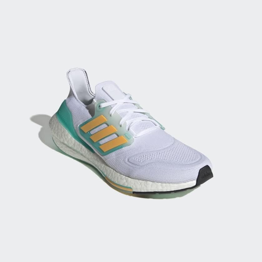 Мужские беговые кроссовки adidas Ultraboost 21 с Gore-Tex, белый/оранжевый/мятный — фото 4