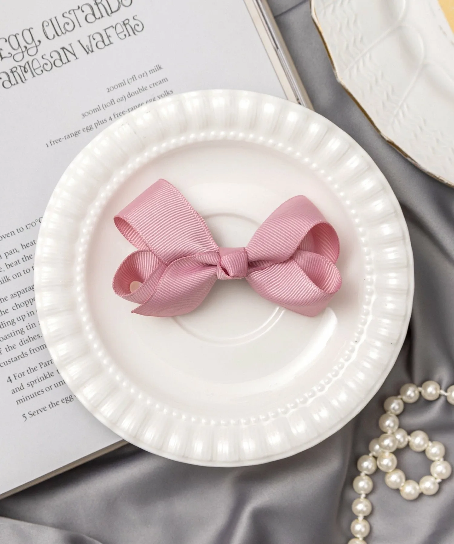 Заколка для волос «Лента Грейс» Panpantutu, French Rose