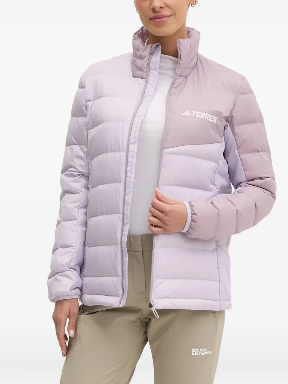 

Куртка со стеганой вставкой adidas, розовый