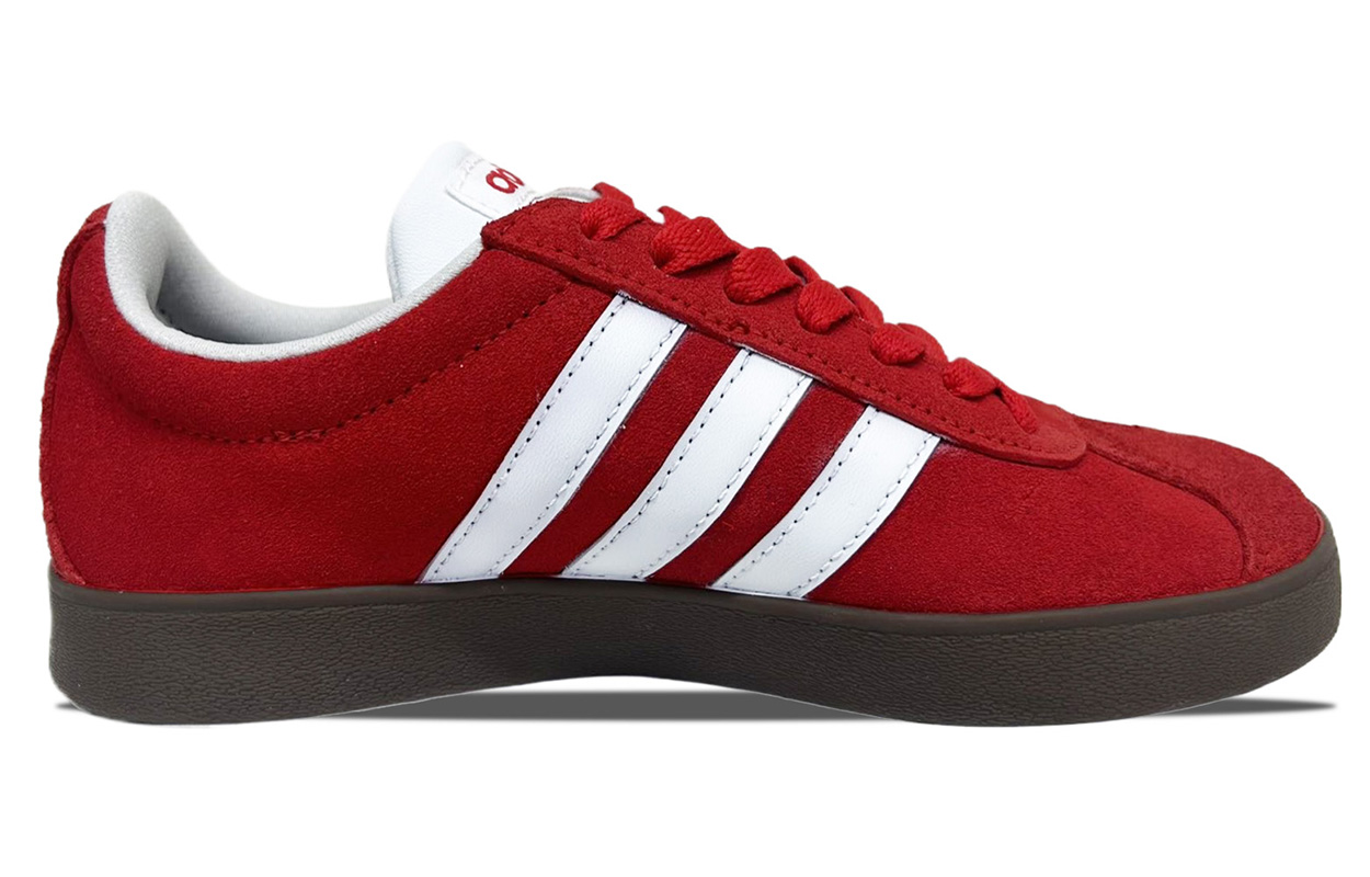 Adidas VL COURT 2.0 Coverage Thermal Abrasion Resistant Low top Unisex красные скейтборд кроссовки — фото 3