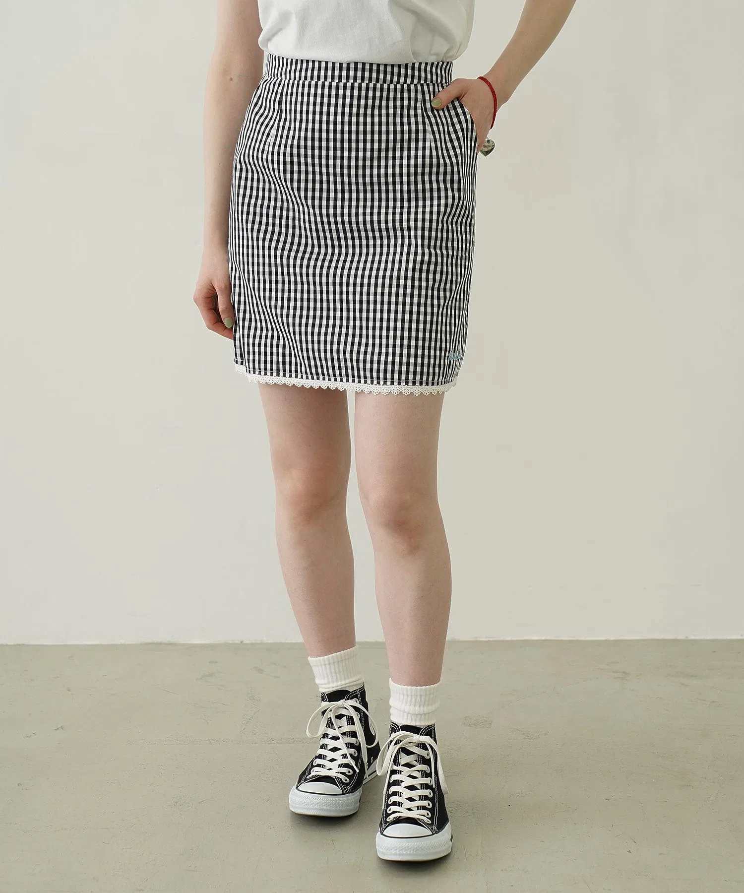 Женская юбка MILKFED. GINGHAM MINI SKIRT
