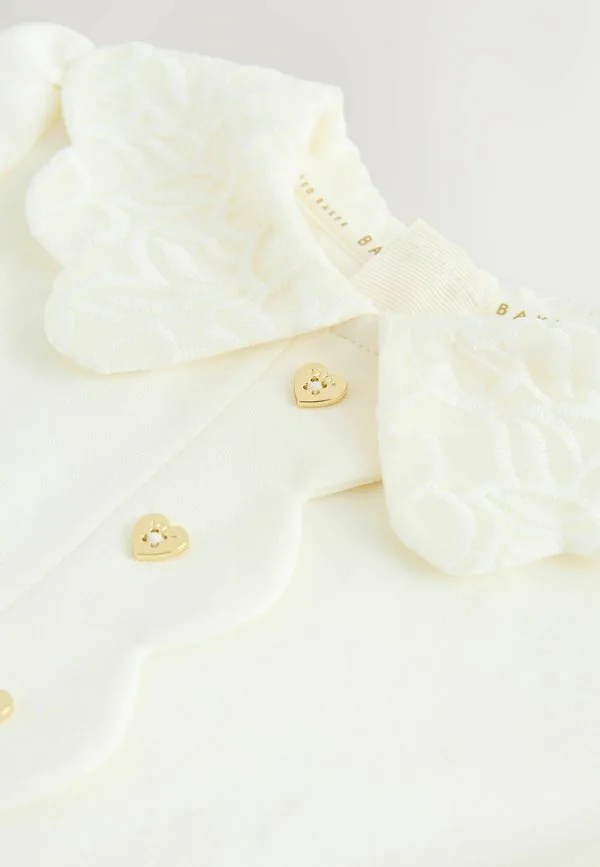 Платье-Рубашка из ткани понте с воротником стандартного кроя Baker By Ted Baker, Cream — фото 3