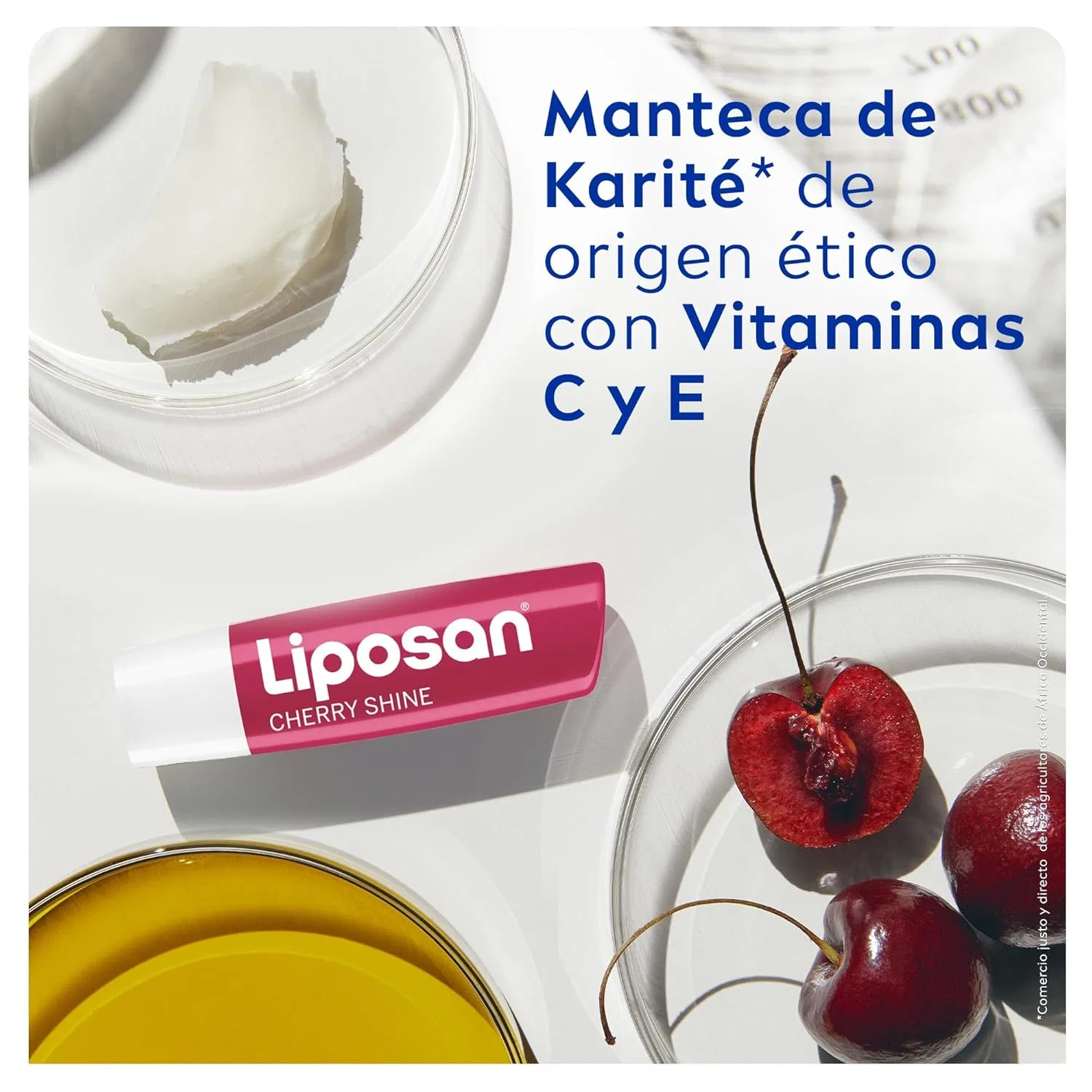 Бальзам для губ Liposan Cherry Shine с ароматом вишни (4.8 г) Liposan — фото 3