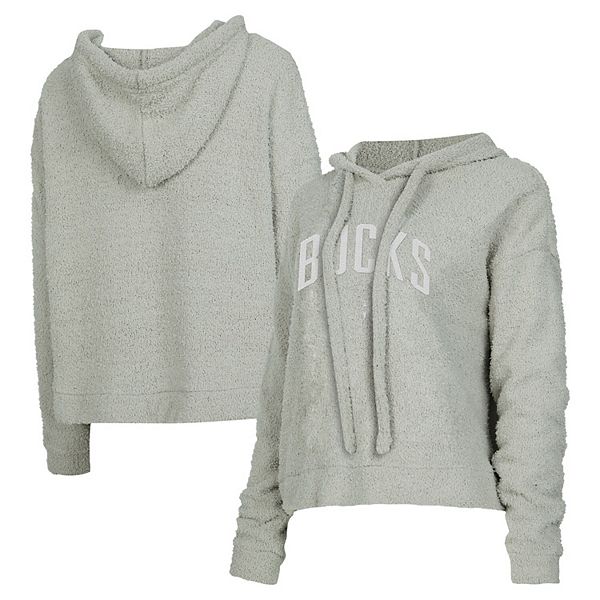 

Женский комфортный худи ventura comfy pullover hoodie concepts sport gray milwaukee bucks Unbranded