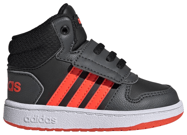 

Кроссовки adidas Hoops 2.0 Mid I 'Black Solar Red Grey', черный