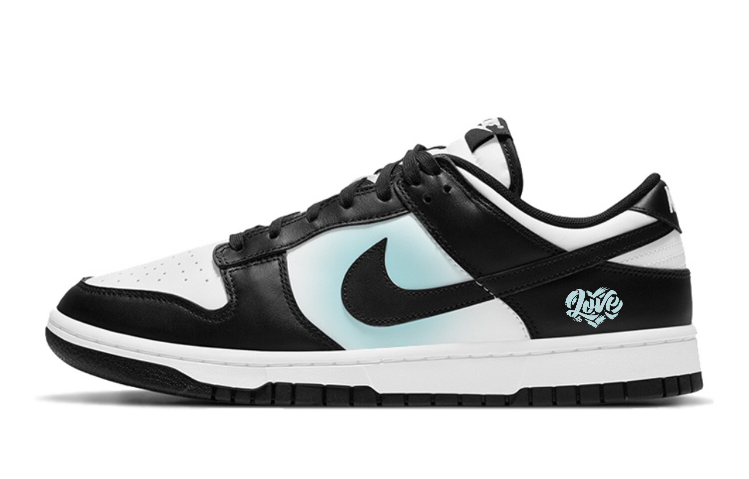 

Кроссовки Nike Dunk Skateboarding Shoes Unisex Low-top University Blue/Black/White, синий