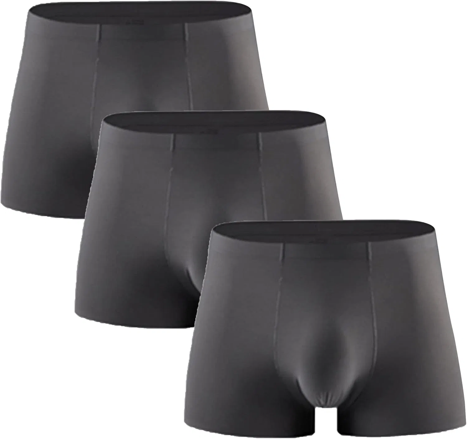 Трусы боксеры, шелковисто-мягкие, Gray 3pc