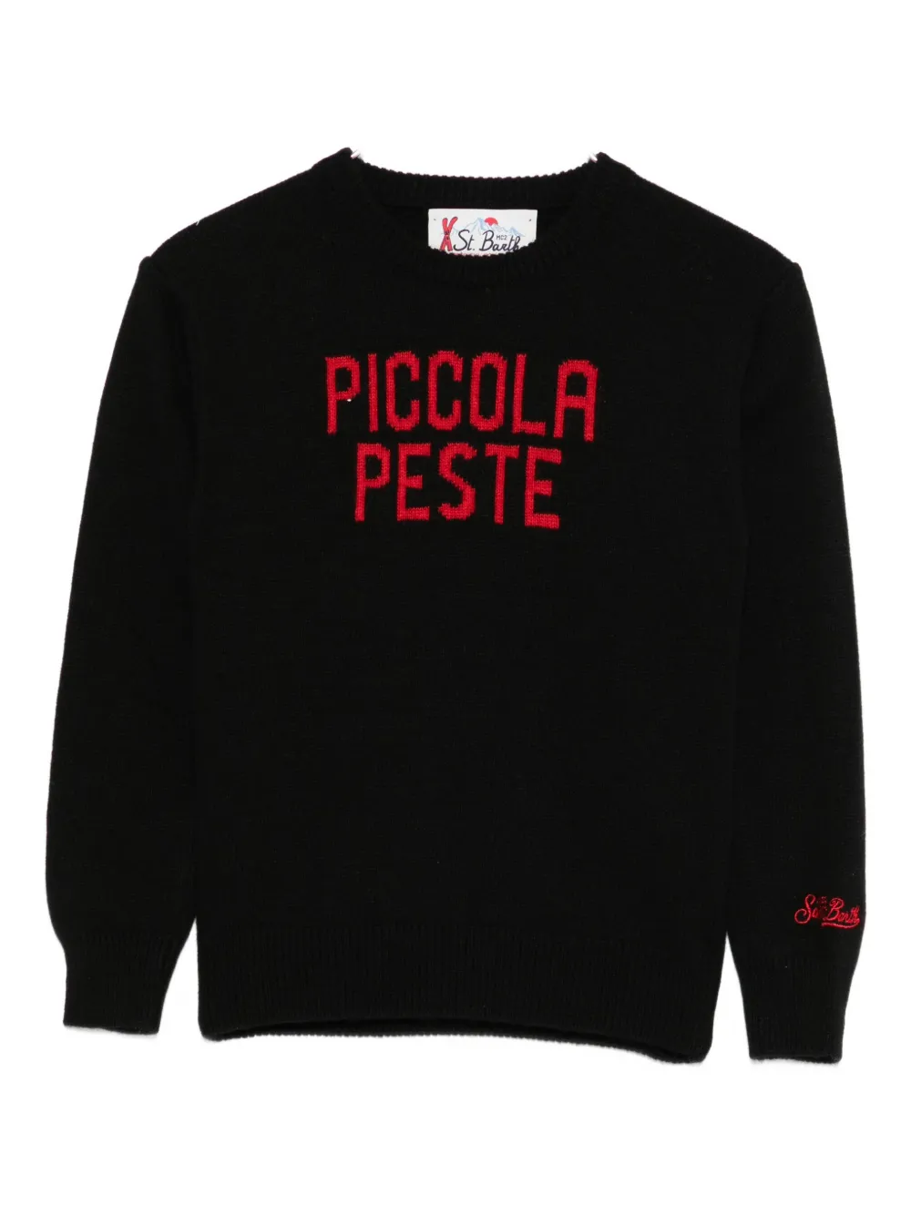 

Джемпер с круглым вырезом Picolla Peste Mc2 Saint Barth Kids, черный