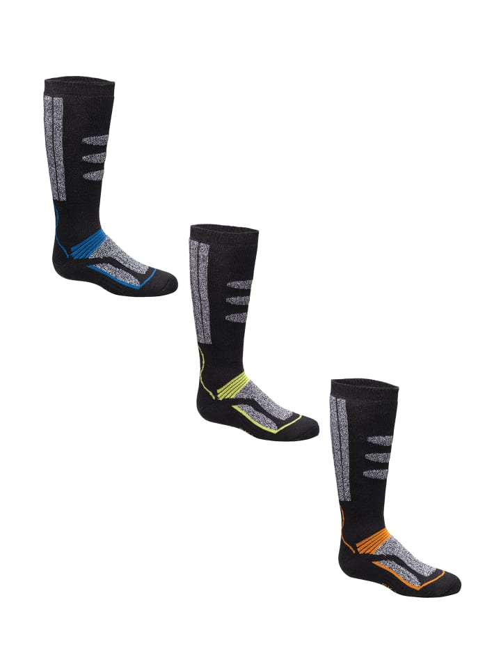 

Yuhu Детские термоноски для катания на лыжах, 3 шт., с подкладкой, разноцветные