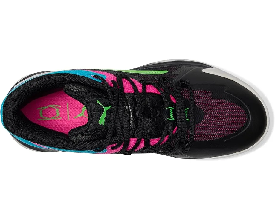 Кроссовки PUMA Dagger Basketball Shoes, Puma Black/Fluro Pink Pes — фото 2