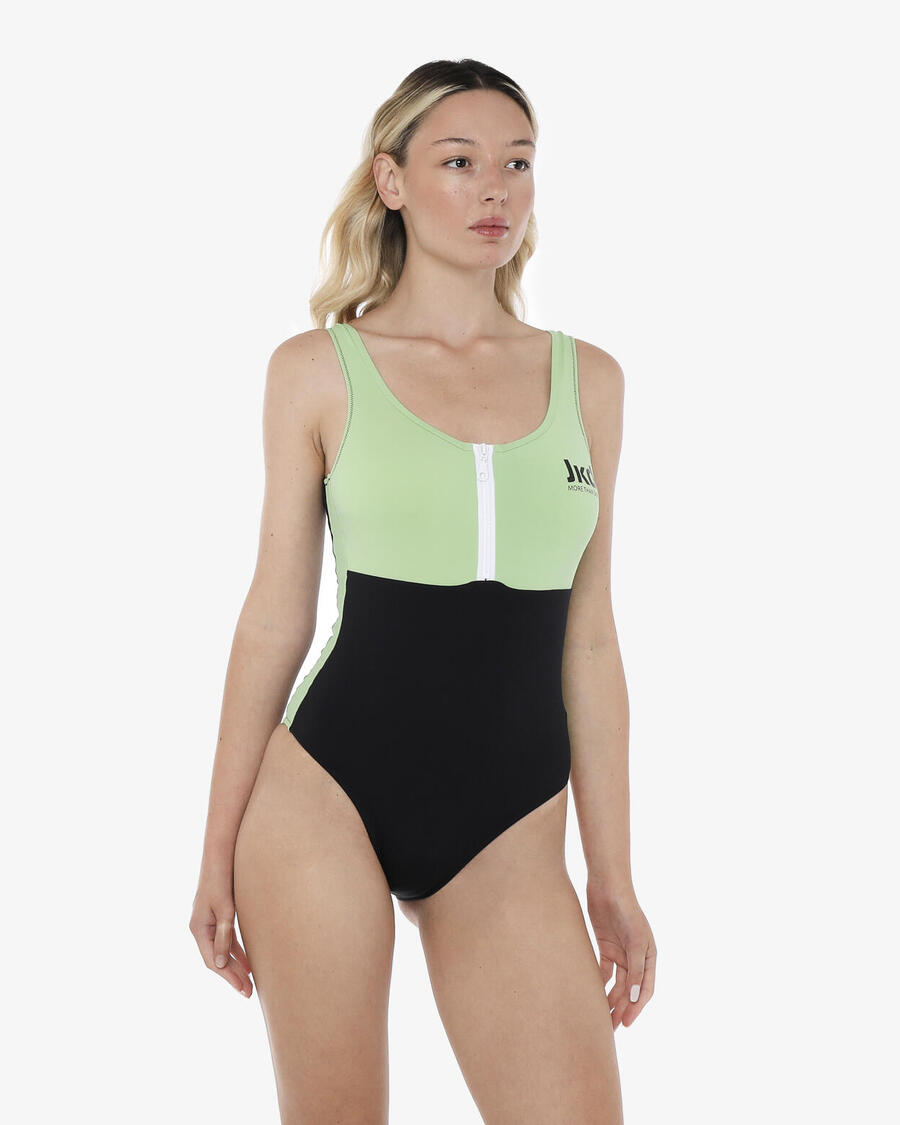 

JAKED Синтетические купальники черного и яблочно-зеленого цветов для женщин