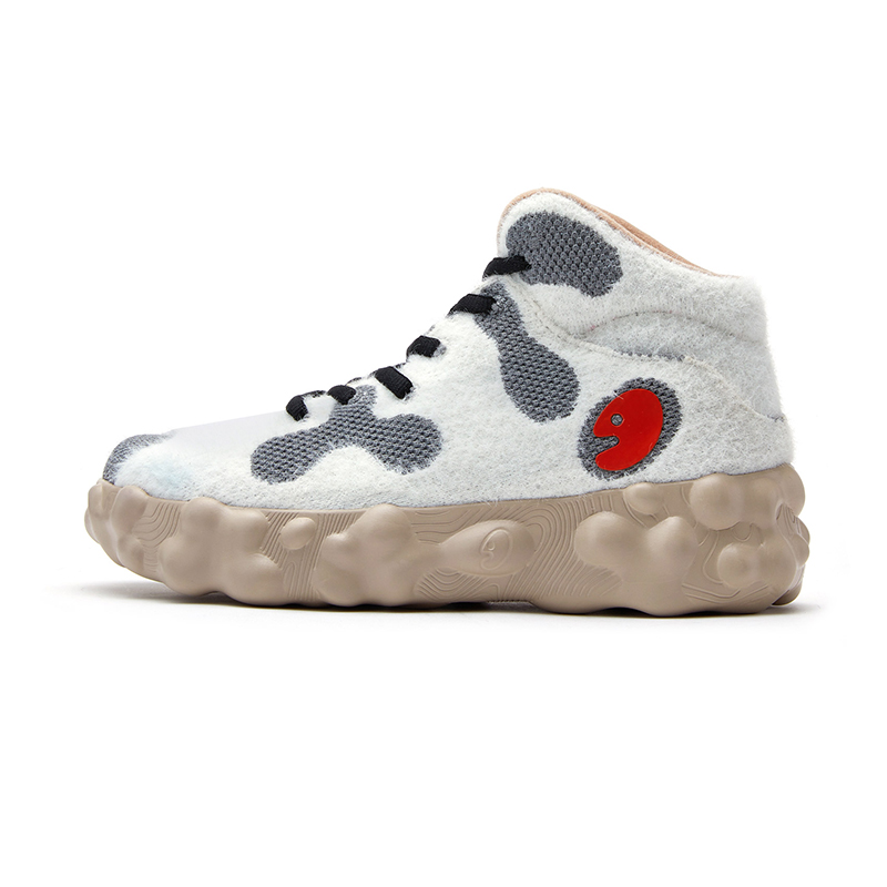 

Figras 3 Ugly Cute Shoes Mid Top Casual Shoes Unisex U.IN, egret feather белый (women's)