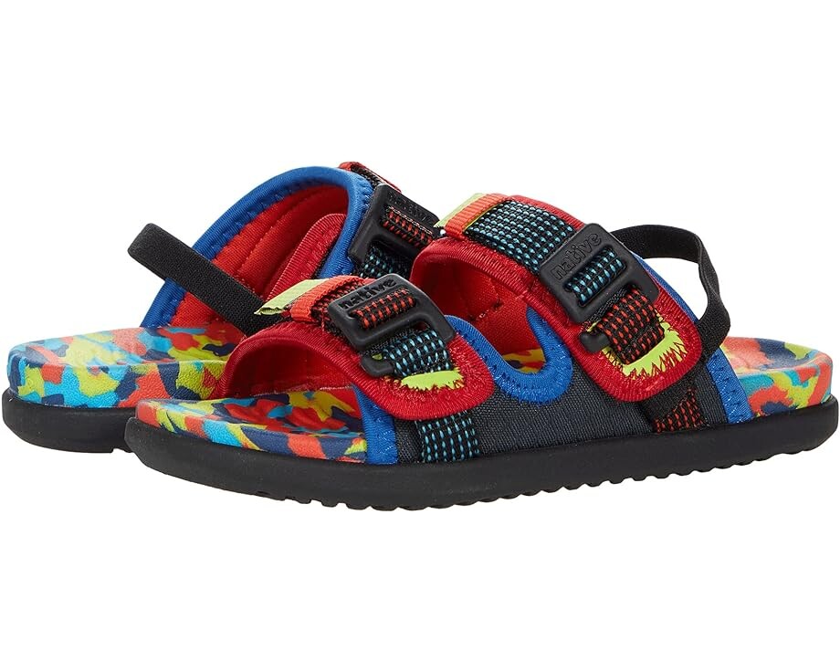 

Сандалии Native Shoes Davis Repurposed, цвет Black Multi/Pacific Konpeito/Jiffy Black