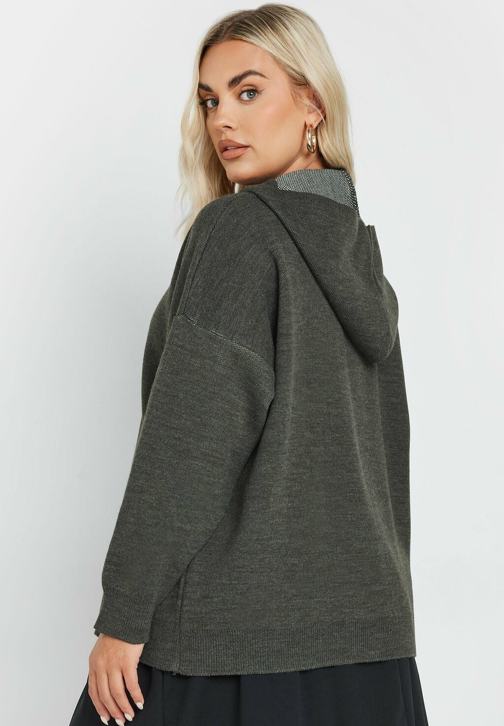 

Толстовка с капюшоном Yours Clothing, темно-серый