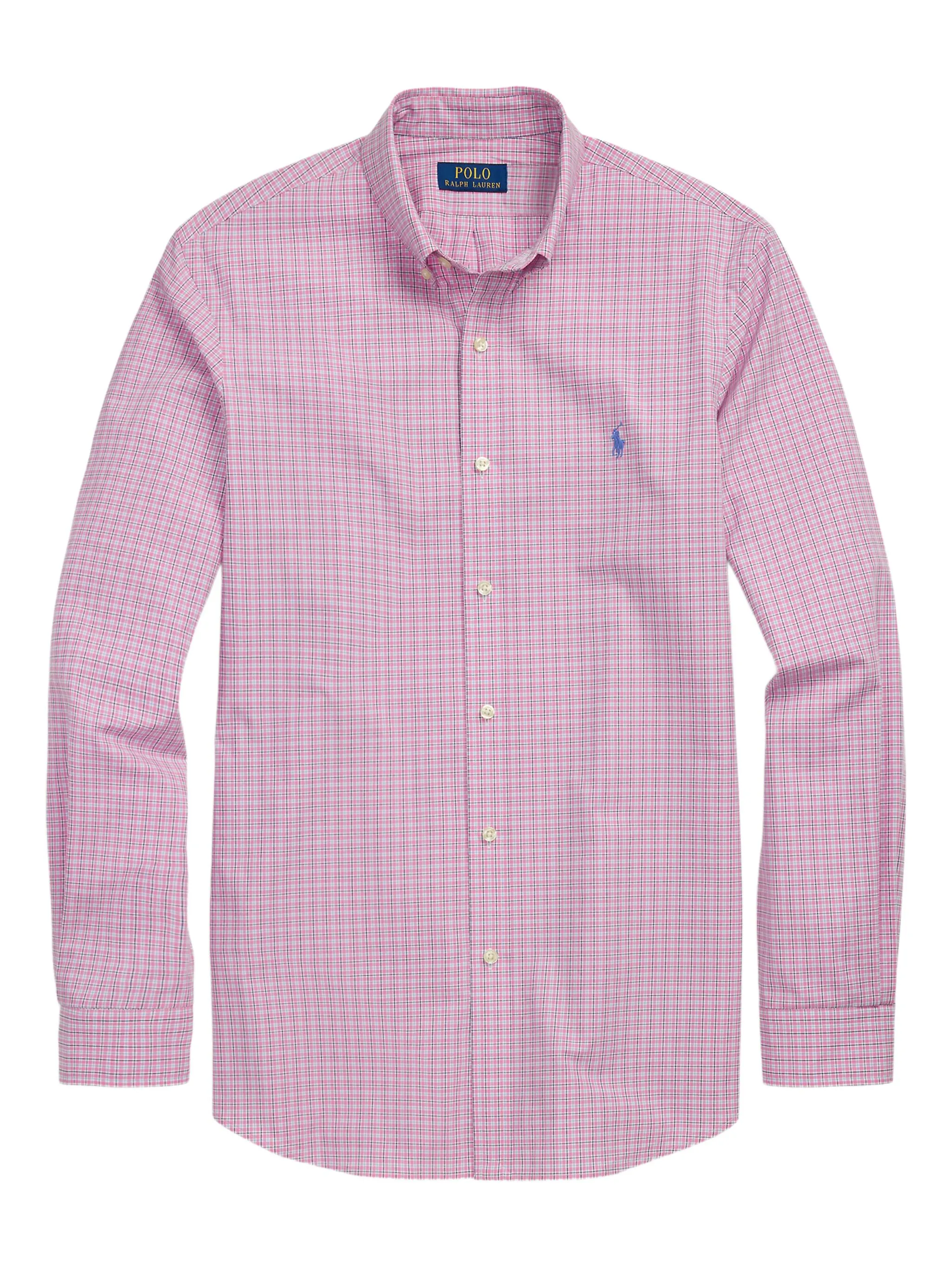 

Клетчатая рубашка Polo Ralph Lauren, розовый