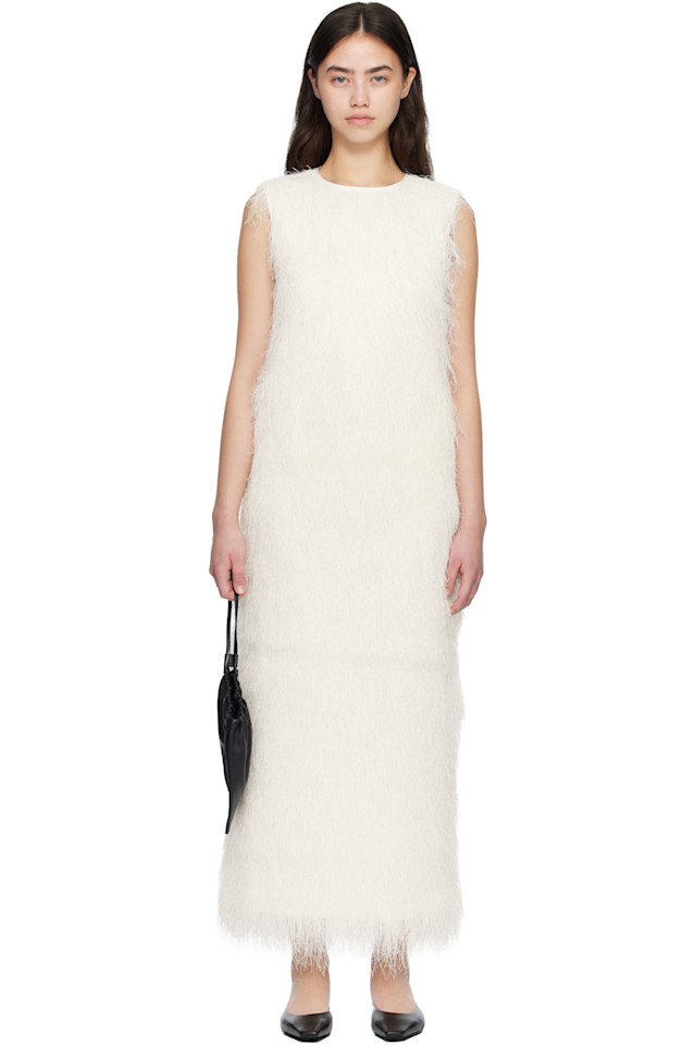 

Платье-Макси Tiwa с бахромой Loulou De Saison, белый