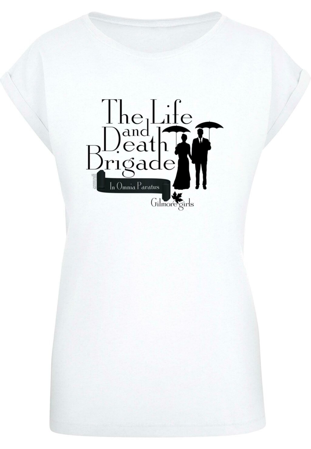 

Футболка с принтом THE LIFE AND DEATH BRIGADE ABSOLUTE CULT, белый
