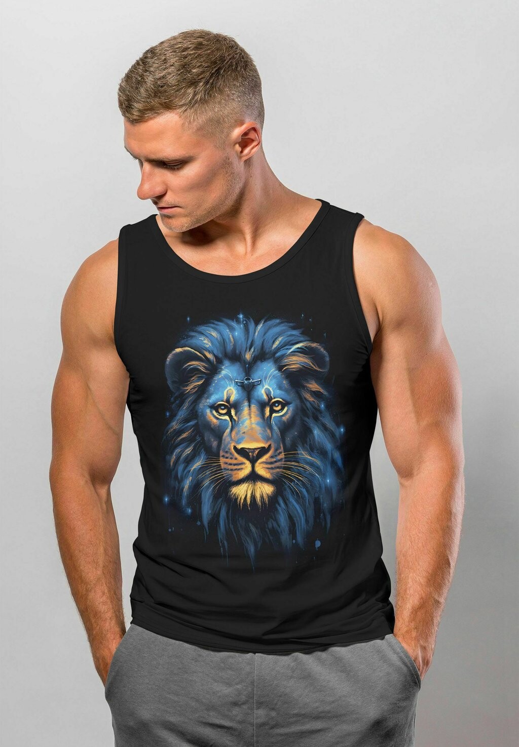 

Топ LION ART ILLUSTRATION AUF Neverless, цвет schwarz