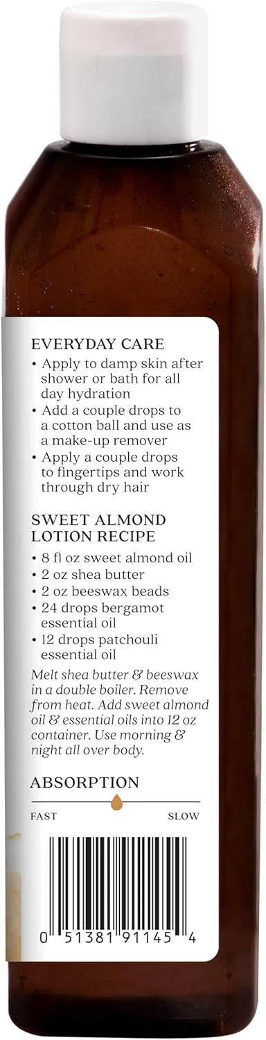 Масло для кожи Sweet Almond Aura Cacia 16 fl oz — фото 3