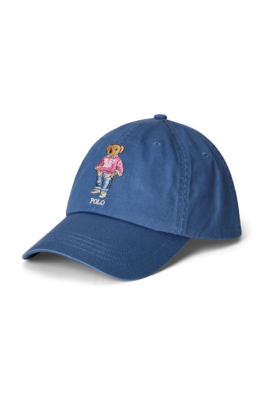 

Хлопковая кепка с козырьком Polo Ralph Lauren, темно-синий