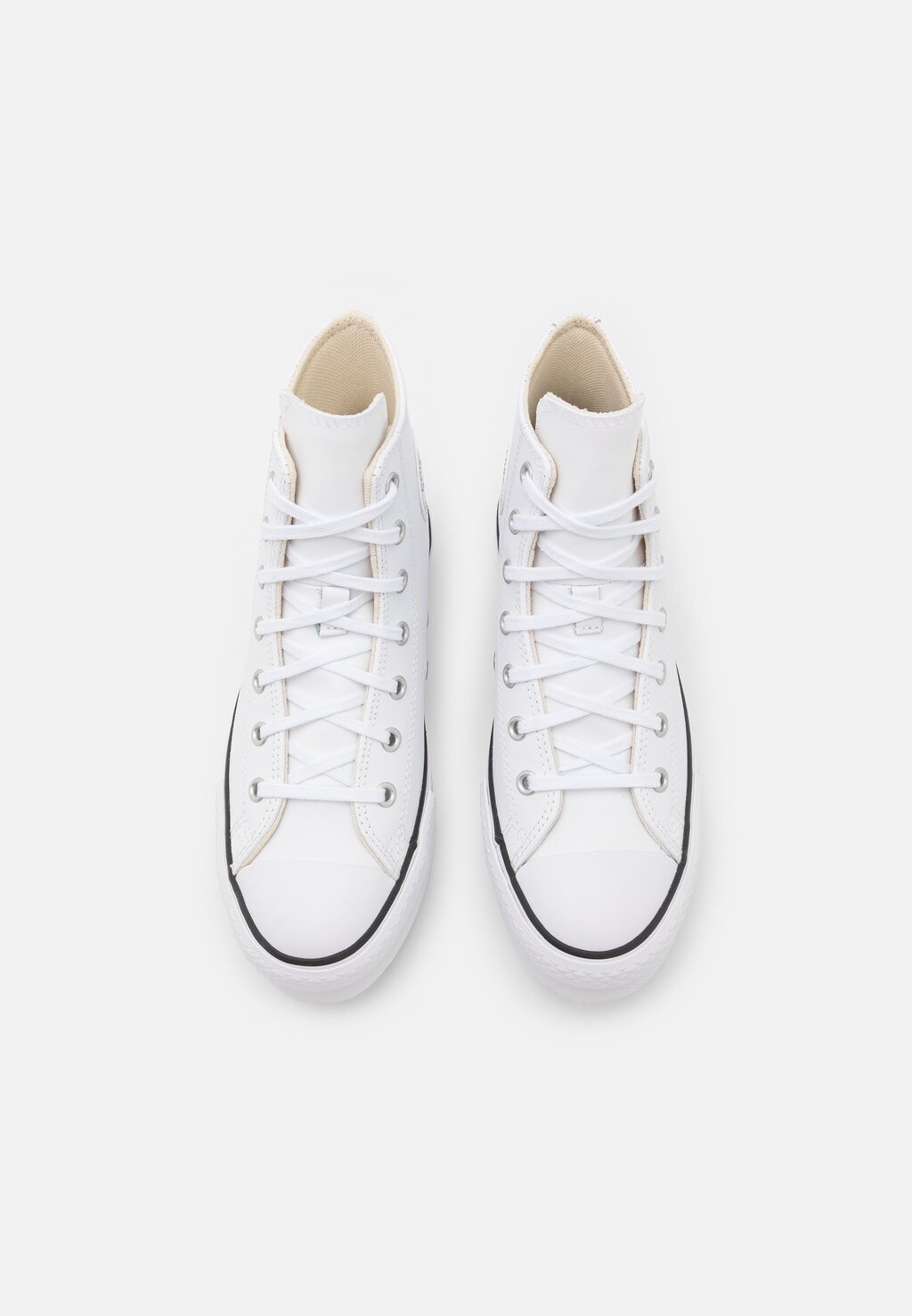 Высокие кроссовки Chuck Taylor All Star Lift Platform Converse, цвет white/natural ivory/black — фото 4