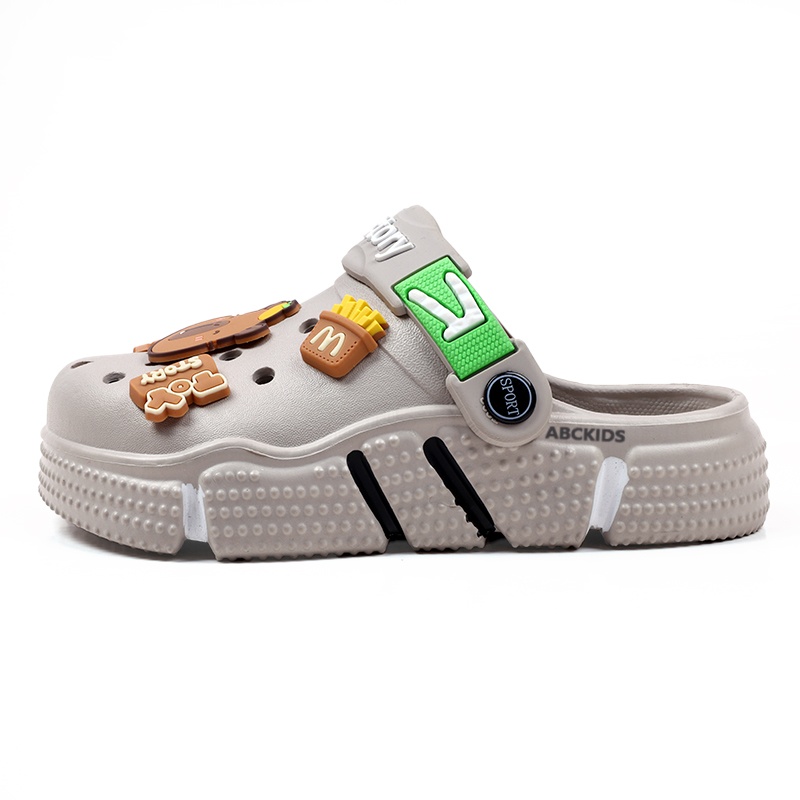 

Детские тапочки с низкой подошвой, устойчивые к истиранию, легкие и амортизирующие ABC KIDS, серый