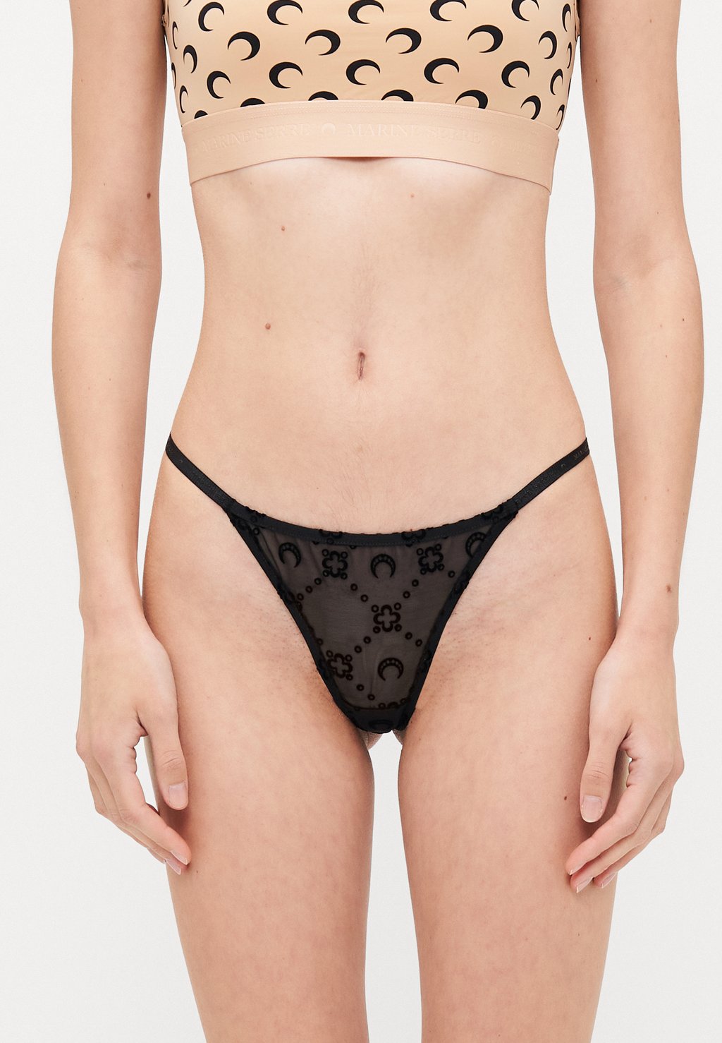 

Стринги FLOCK THONG MARINE SERRE, бежевый