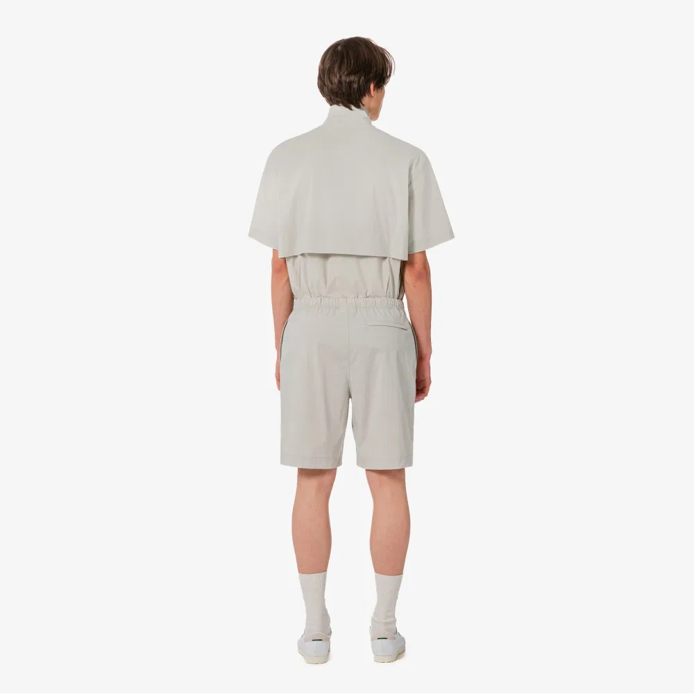 Мужские эластичные шорты из тканого материала бежевые от Lacoste — фото 3