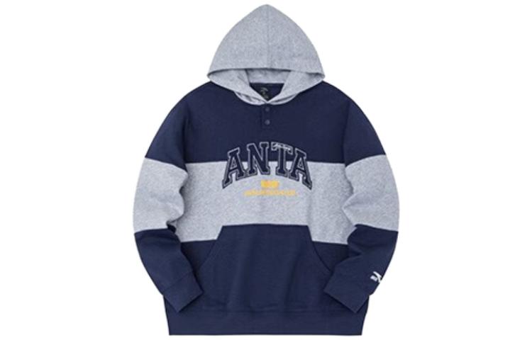 

Толстовка Anta Life Collection унисекс, цвет: темно-синий