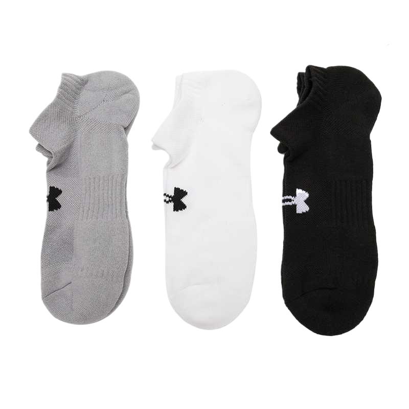 

Женские носки до щиколотки 3 пары Under Armour, черный/белый/серый