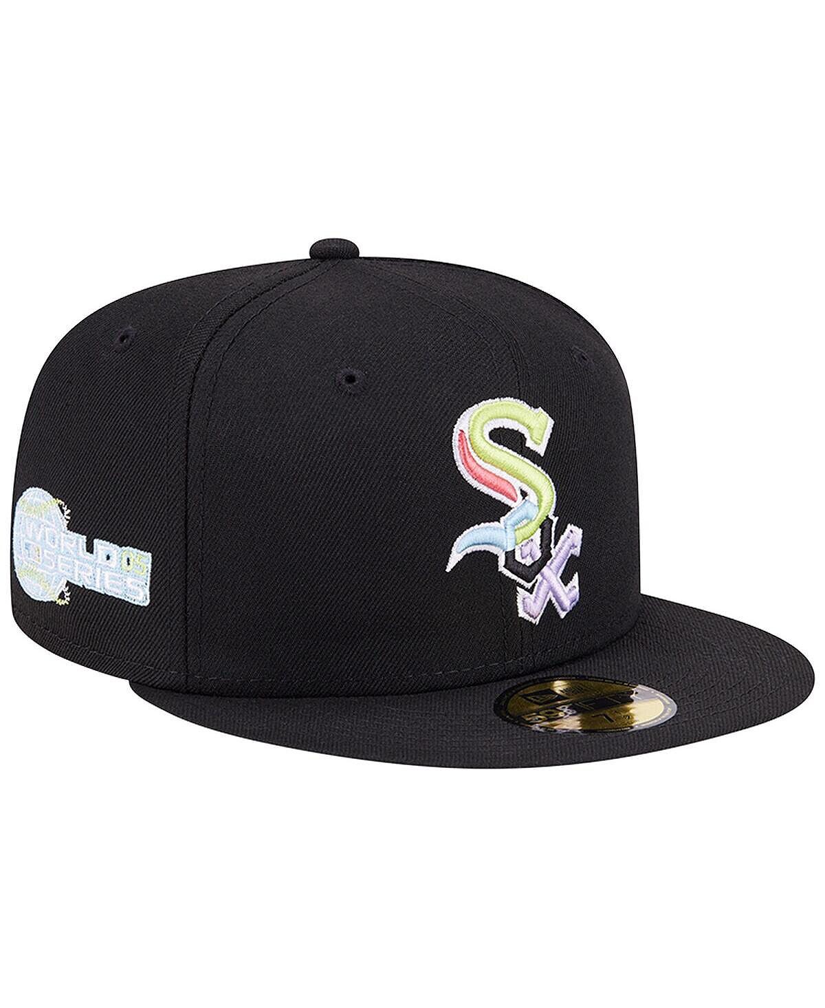 

Мужская черная кепка Chicago White Sox Multi-Color Pack 59FIFTY с приталенной кепкой New Era