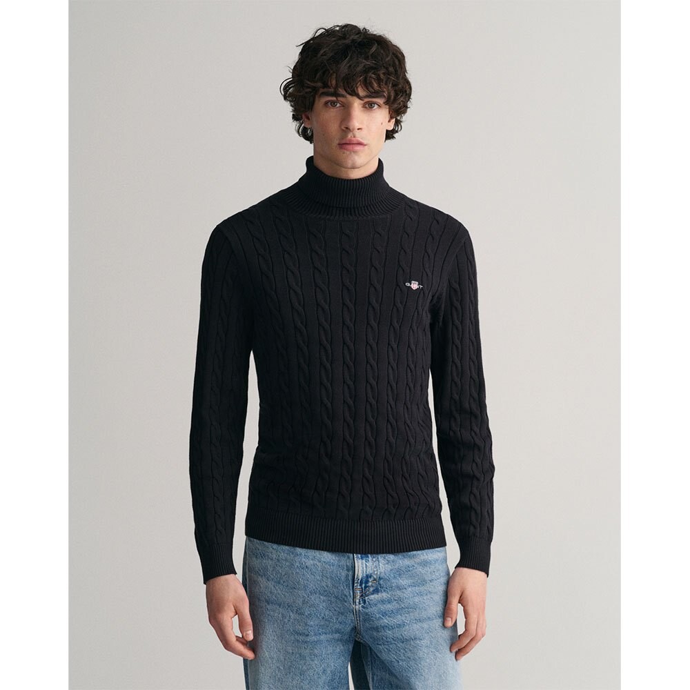 

Свитер Gant Cable, черный